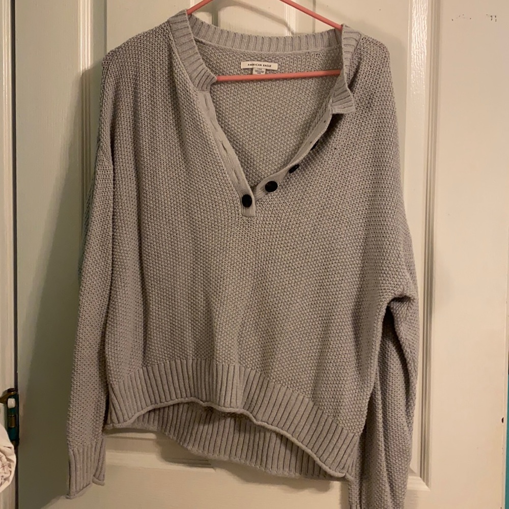 Long sleeve sweater crop